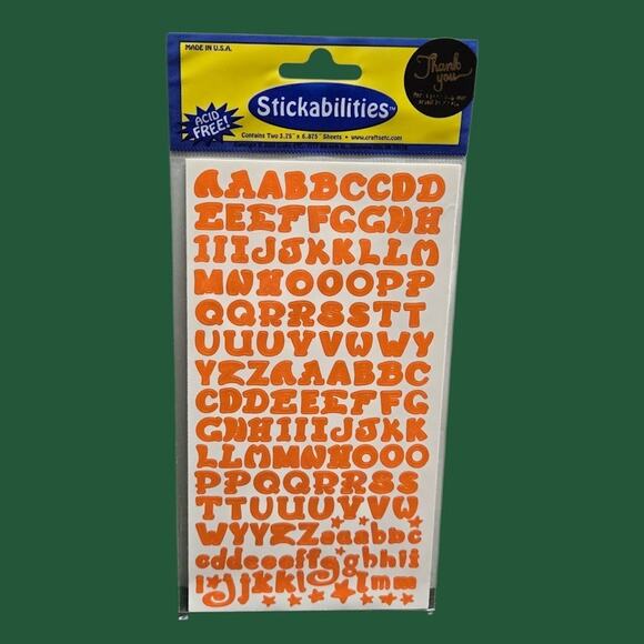 Halloween Stickers: Jolee's 2012 Haunted House, Happy Halloween, Orange Alphabet - Picture 3 of 8